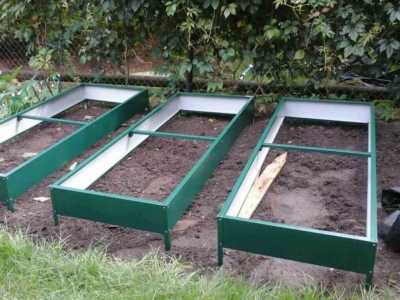 Грядки из оцинкованной стали