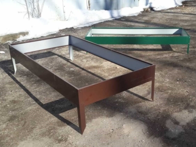 Грядки из оцинкованной стали