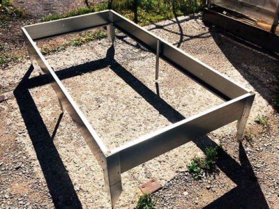 Грядки из оцинкованной стали